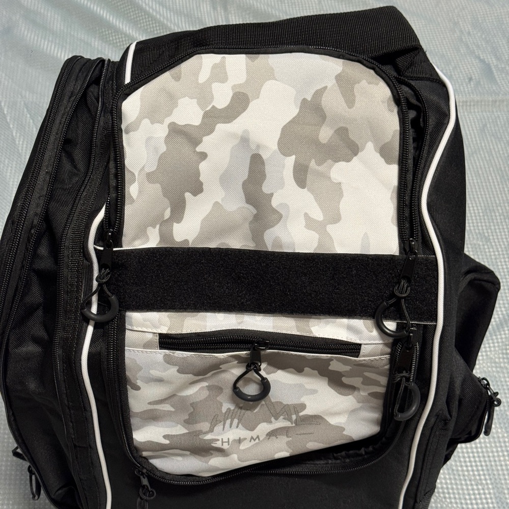 Chic Black and Gray Camo Men's Backpack